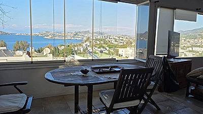 Yalıkavak Marina Yakınında Kapanmaz Deniz Manzaralı 4+2 Satılık Ev