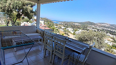 Gümüşlük Askon Sitesi'nde Denize Yürüme Mesafesinde Sezonluk Kiralık 2+1 Ters Dubleks